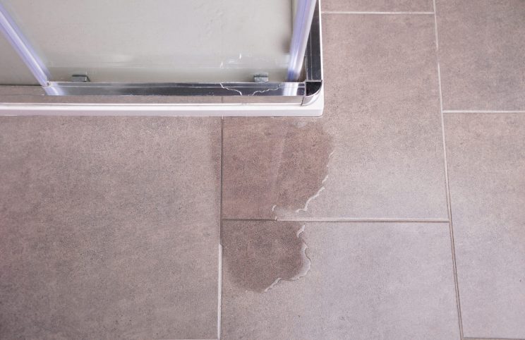 Leaking shower base