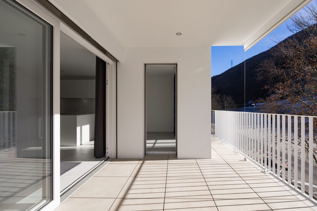 open balcony space