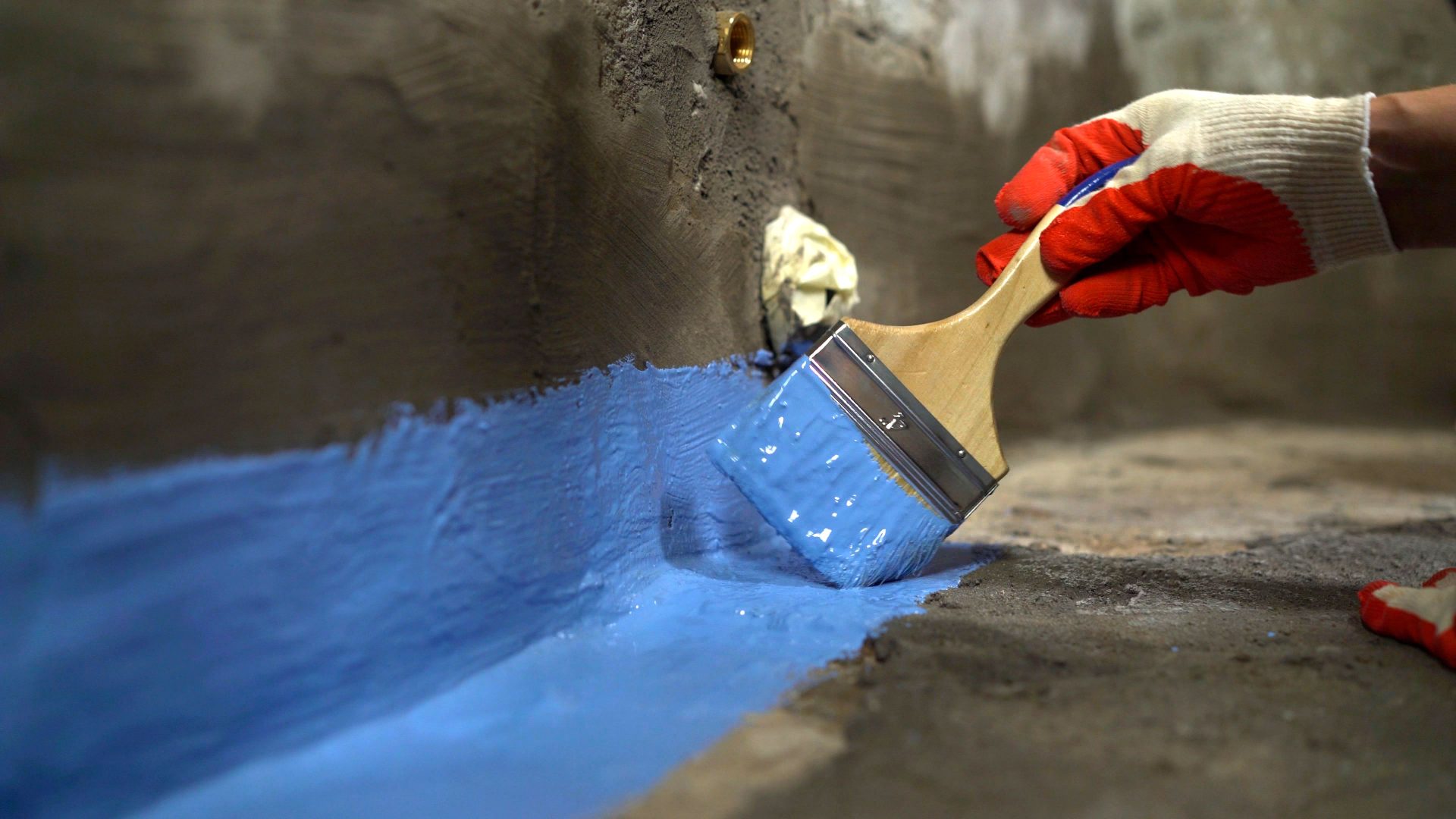 process of shower waterproofing