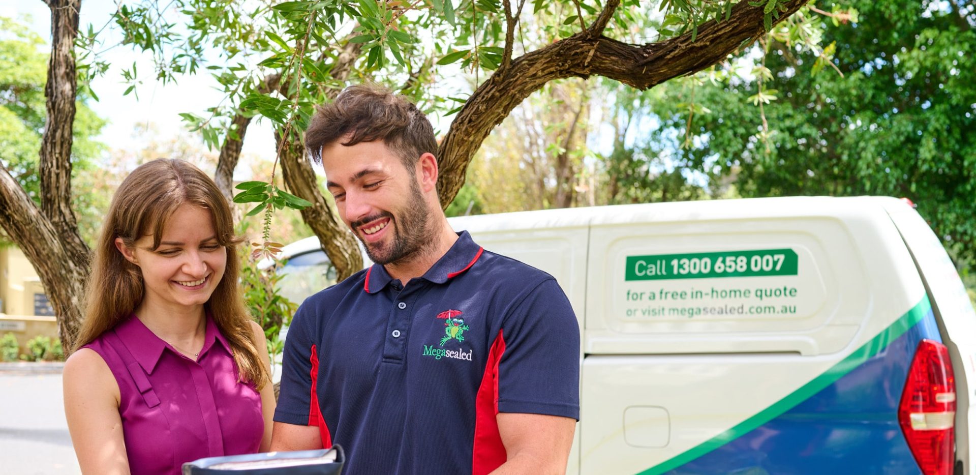 Megasealed Specialist explaining their services