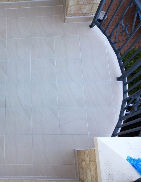 Waterproofing completed for the balcony