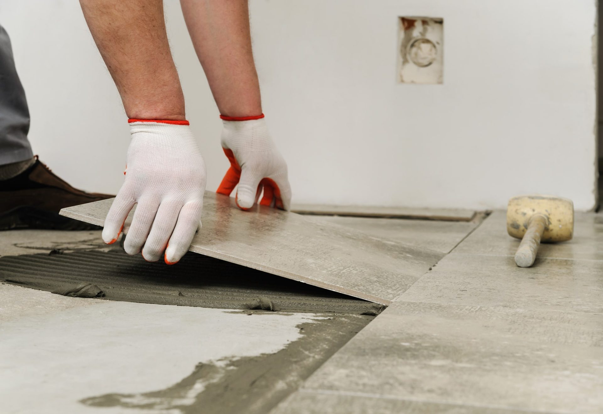 Bathroom tiling
