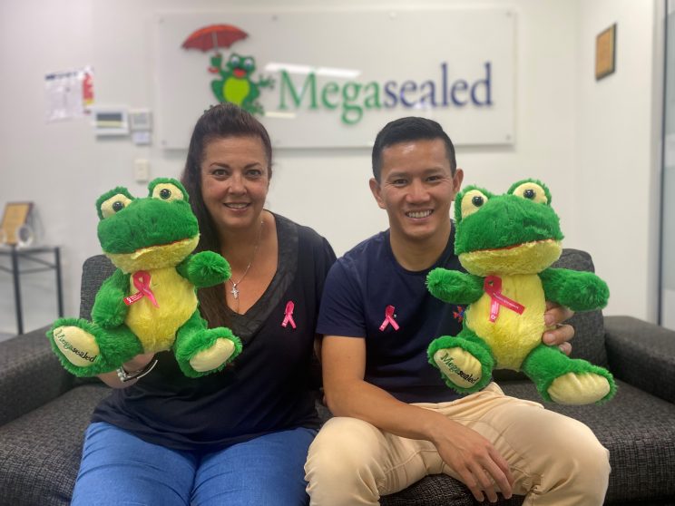 Maria Chemali, Megasealed National Field Support Manager & Brendin Lo, Megasealed General Manager